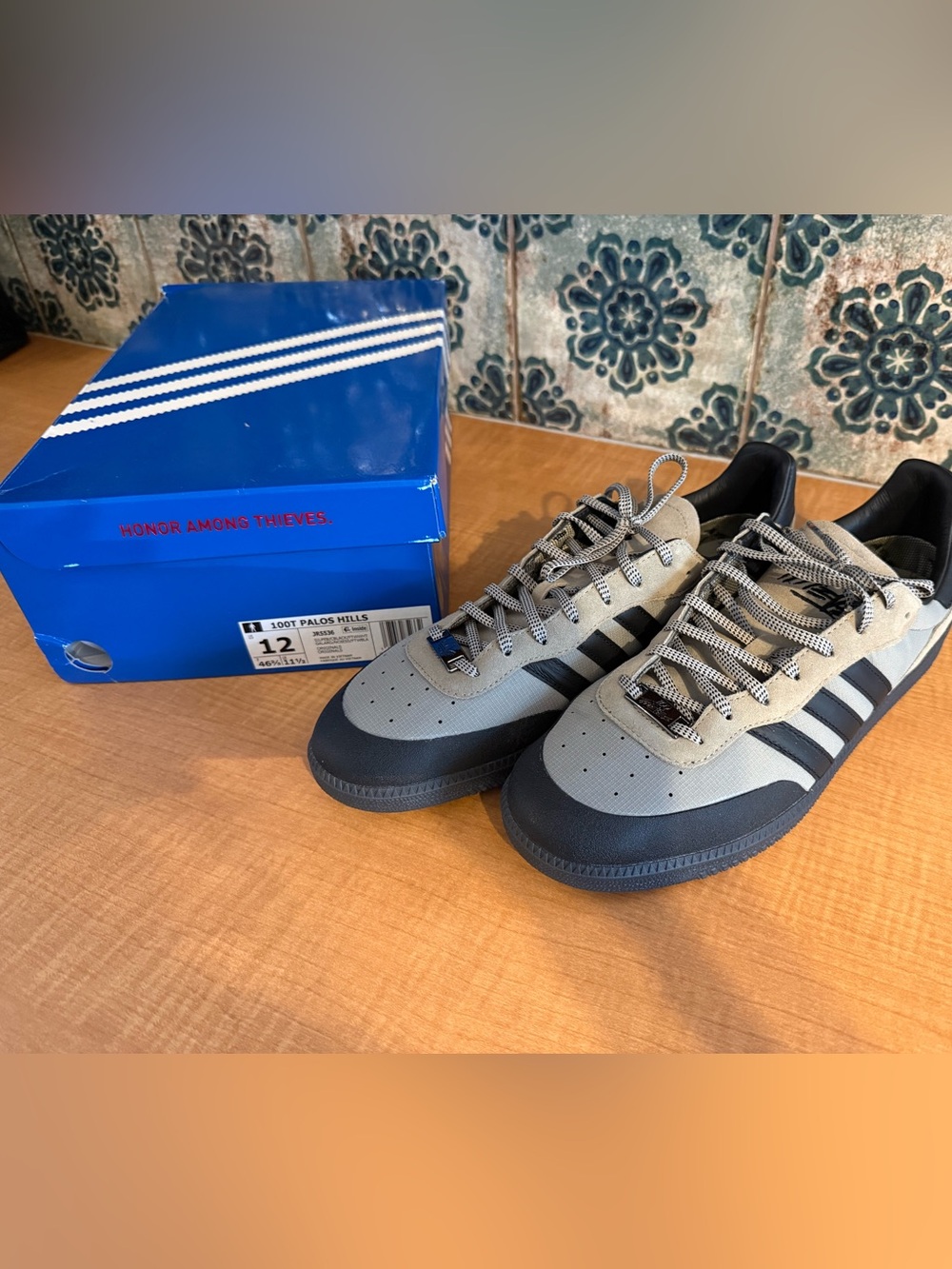 NEW adidas Originals x 100 Thieves Palos Hills Silver Pebble Black JR5536